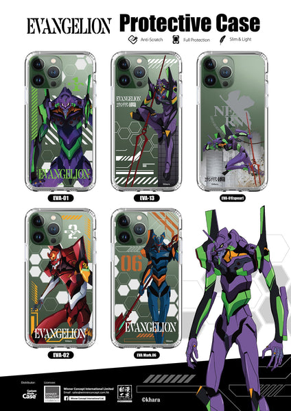 Evangelion Clear Case / iPhone Case / Android Case / Samsung Case  新世紀福音戰士 正版授權 全包邊氣囊防撞手機殼 (EVA-13)