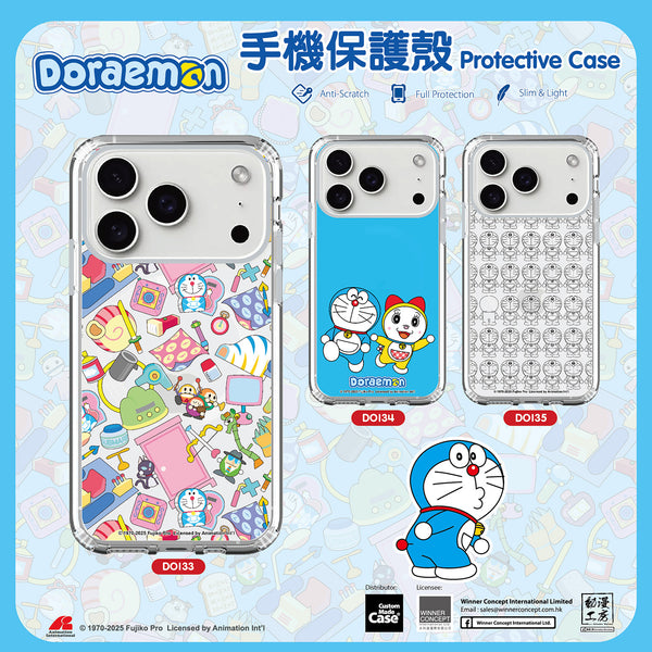 Doraemon Clear Case / iPhone Case / Android Case / Samsung Case 多啦A夢 正版授權 全包邊氣囊防撞手機殼 (DO133)