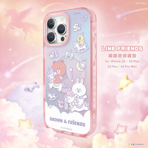 【門市發售】Garmma 永橙 Line Friends MagSafe 手機殼（iPhone 16系列）