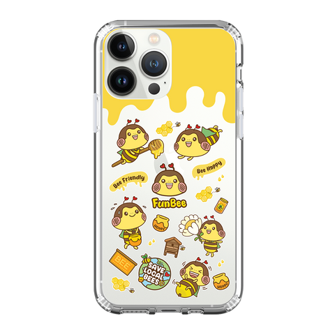 FunBee 蜂Bee Clear Case / iPhone Case / Android Case / Samsung Case 正版授權 全包邊氣囊防撞手機殼 (FB81)