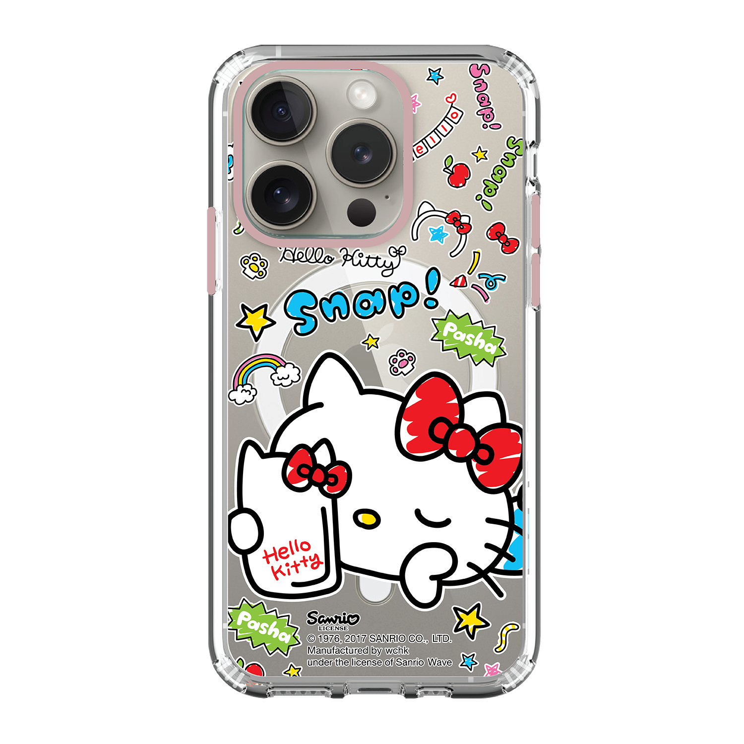 Hello Kitty Clear Case / iPhone Case / Android Case / Samsung Case 正版授權 全包邊氣囊防撞手機殼 (KT95)