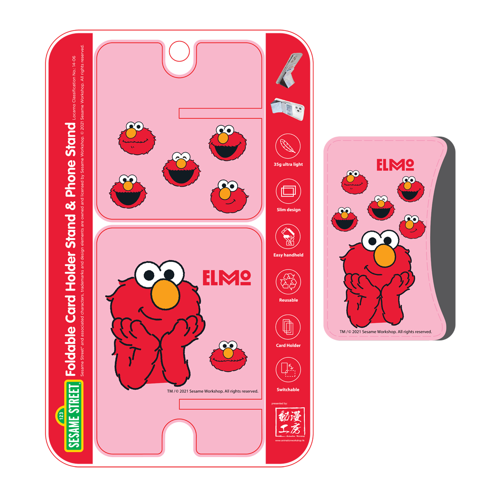 Sesame Street Elmo Magsafe Card Holder & Phone Stand (SS86cc)